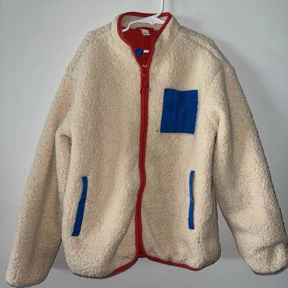 Lego by Target Sherpa Jacket Coat Size Youth M Lego Play Beige